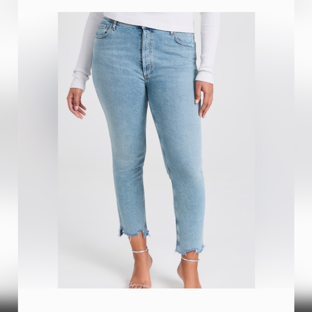 AGOLDE Raw Hem Nico Crop Boyfriend Jeans Sz.31